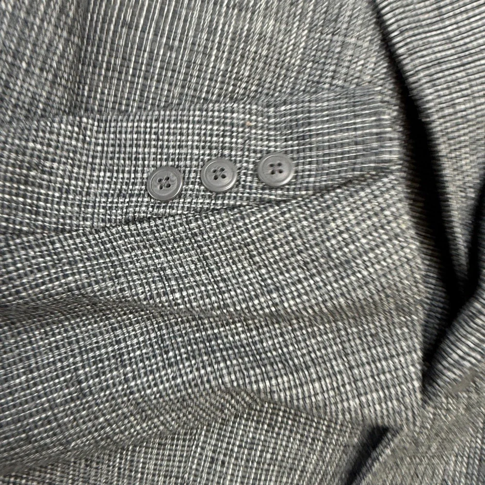 Territory Ahead‎ Blazer Jacket Mens 44R Silk Blue Gray Woven Coat Three Button
